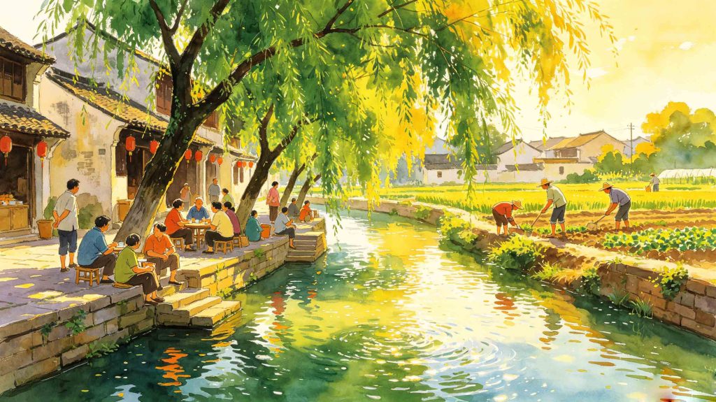 Bright scenery of midsummer under intense sunshine for Major Heat solar termBright scenery of midsummer under intense sunshine for Major Heat solar term