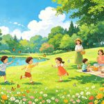 Vivid illustration of traditional customs and activities during Minor Heat