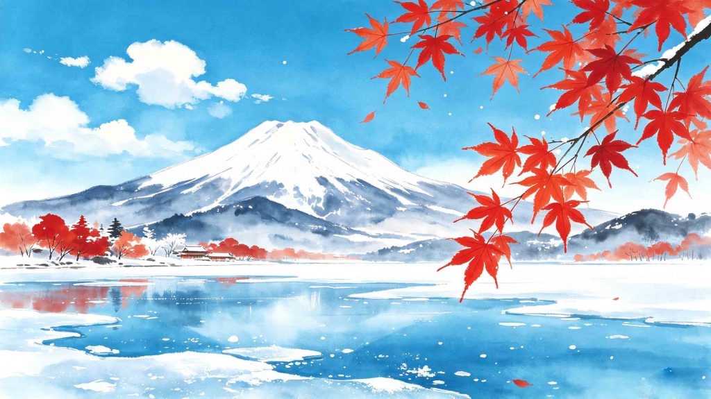 Bright artistic illustration of Minor Snow among China 24 solar terms